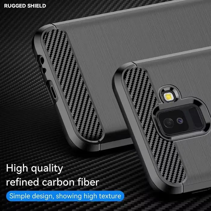 Étui en fibre de carbone pour Samsung Galaxy J6 J4 A6 A8 Plus A7 A9 J8 2018 J3 J5 J7 A3 A5 2017 A52 A53 A54 A55 A56 A57 Coque arrière