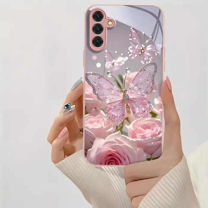 Coque de téléphone en verre trempé pour Samsung S25 Ultra S26 S24 S23 S21 FE S22 Plus A56 5G A57 A55 A54 A17 A36 A53