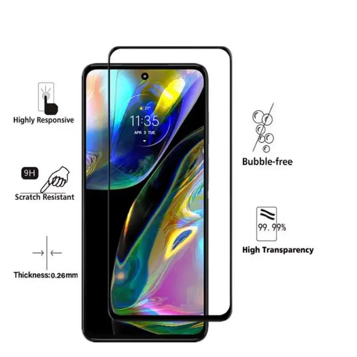 2 pièces 9H verre trempé pour MOTO G13 G22 G23 G30 G32 G42 G52 G60 G72 G73 G82 G100 G200 5G Film de protection d'écran