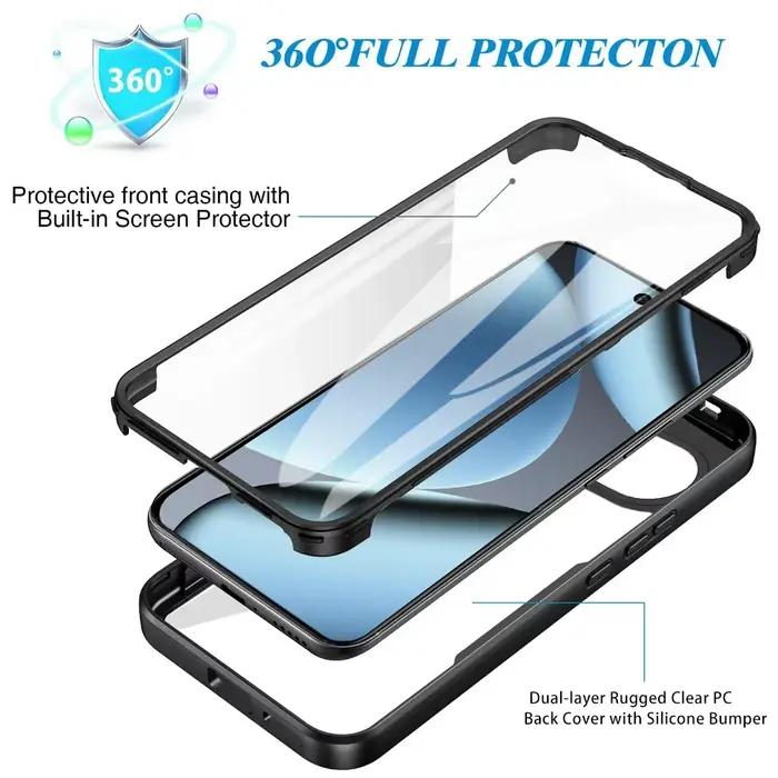 360 ° Coque de protection intégrale double face anti-chute pour Google Pixel 10A 10 9 Pro XL avec film protecteur