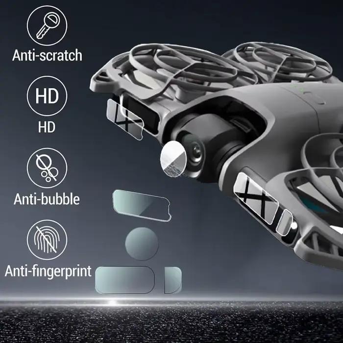 Protecteur d'objectif de caméra à Film trempé pour Drone DJI Neo 2