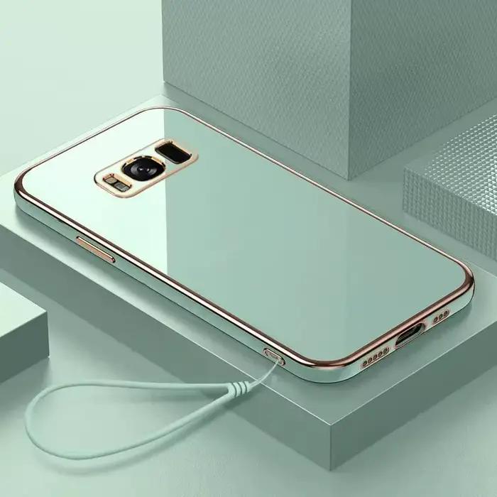 Pour Samsung J7 étui Galaxy J7 2017 J7 Pro luxe carré placage SM-J730 j700 coque de téléphone antichoc souple TPU Silicone couverture arrière