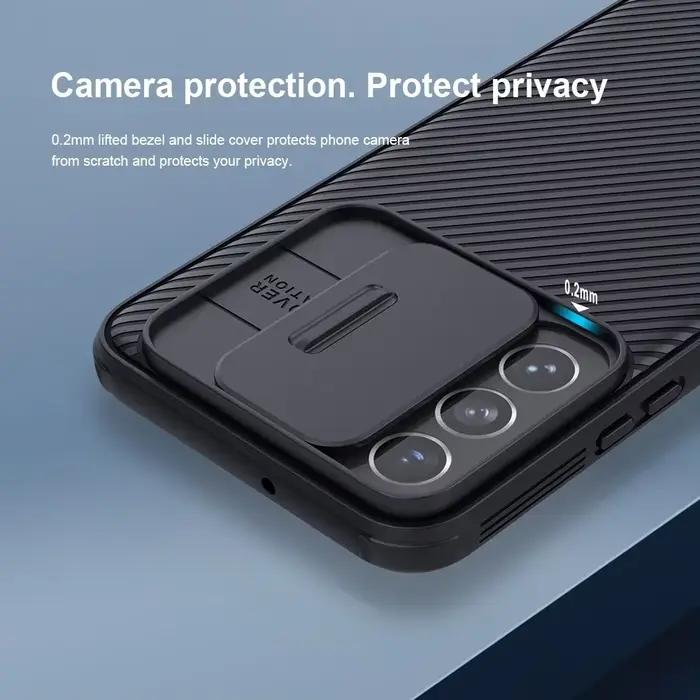 Étui Nillkin CamShield Pro Protection Anti-Rayures Anti-Empreintes Pour Samsung Galaxy S22 S23 S24 Ultra S25 Edge FE S26 Plus A57 A37 A17 A56 A26 A36 5G Occasions Spéciales Coque Arrière Blanc Bleu Ciel Bleu Marine