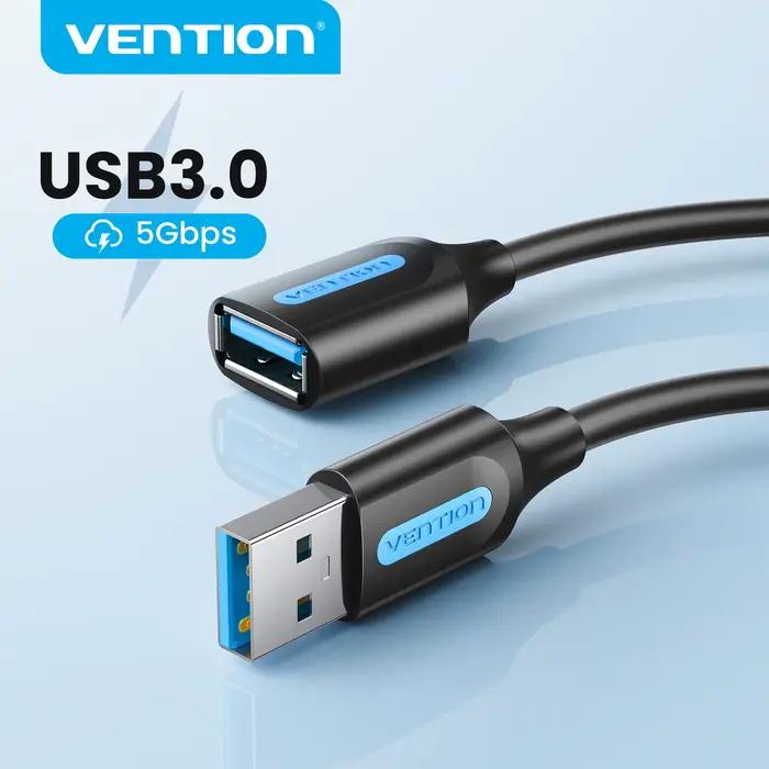 Vention Câble d'Extension USB 3.0, Accessoire pour PC, Smart TV, Xbox One, SSD, Vitesse Rapide
