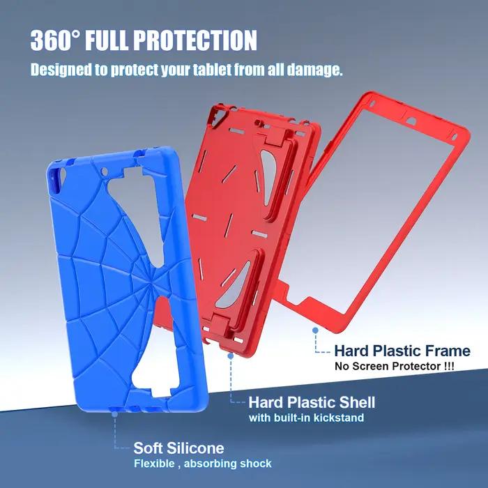 Coque de protection triple couche pour iPad 11", 10.9", 10.2", 9.7" et autres modèles, résistante aux chocs, anti-poussière, avec design décontracté pour un usage quotidien