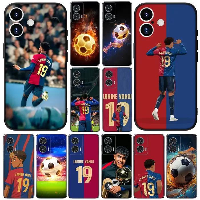 Coque de protection sportive pour Samsung Galaxy Note 20 Ultra 10 8 9 S10 Plus Lite S8 A70 A24 A25 S10E A37 A57 A55 A7 avec design No19足球队标志