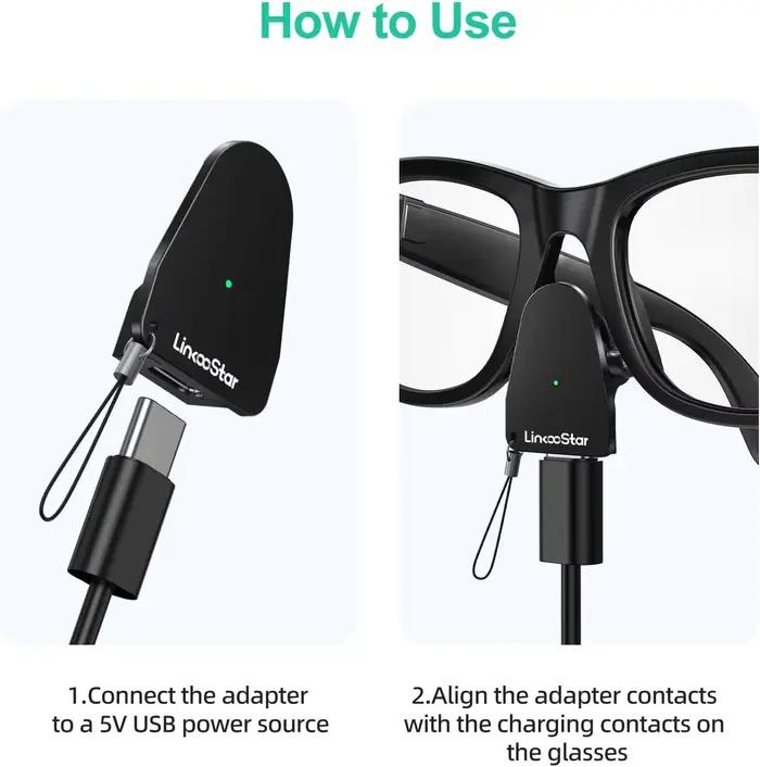 Adaptateur de charge pour lunettes Ray-Ban Meta Gen 1&2
