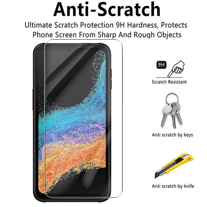 2 pièces étui en verre trempé pour Samsung Galaxy Xcover6 Pro protecteur d'écran Xcover x couverture 6 Pro 6pro Film de