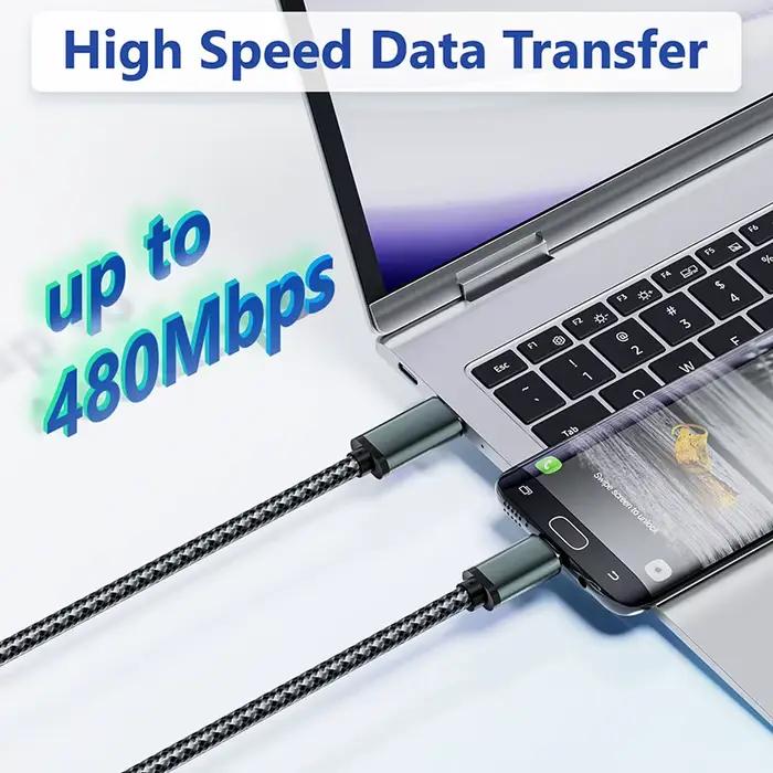 Câble court USB C vers Micro USB USB-C Type C