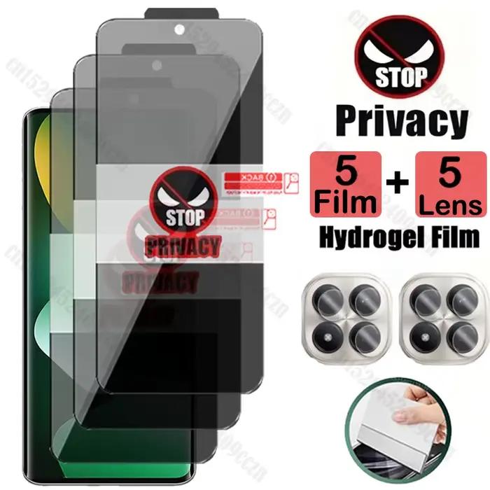 Film Hydrogel Anti-espion Protection d'Appareil Photo Redmi Note 15 Pro Plus Anti-Rayures Éblouissement Empr Digitales Occasions Spéciales