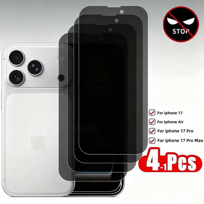 Pour iphone 17 Pro protecteur d'écran de confidentialité verre trempé Anti-espion protection téléphone Anti Peeping Film
