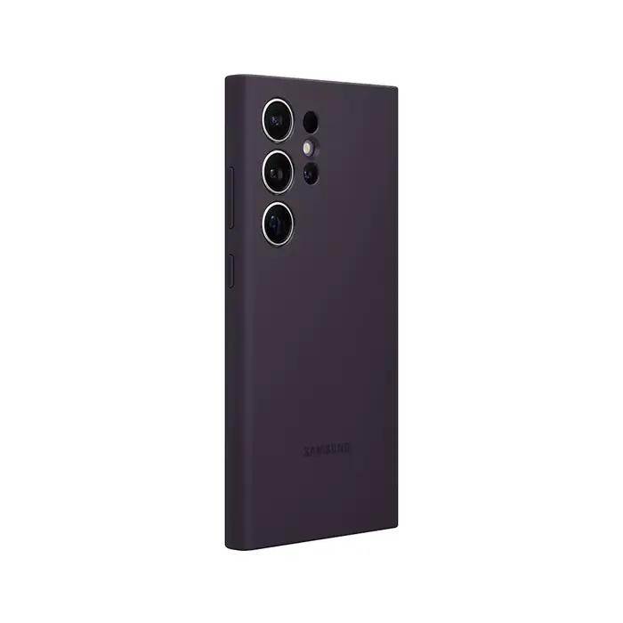 Coque arrière en silicone véritable pour Samsung Galaxy S24 Ultra S24 Plus S24 protection antichoc accessoire téléphone élégant pour femmes et hommes occasions spéciales