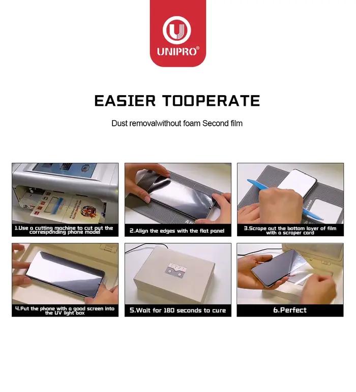 UNIPRO 20 50Pcs Film de protection en fibre de verre UV