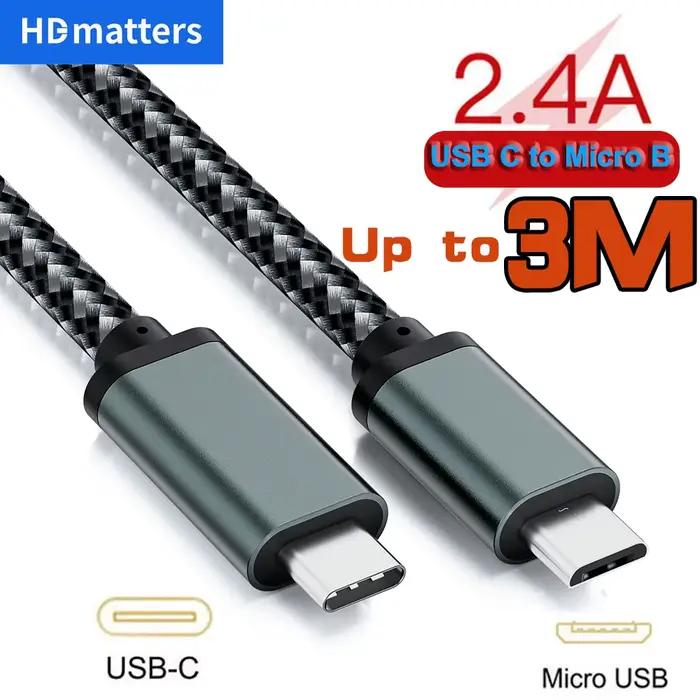 Câble court USB C vers Micro USB USB-C Type C