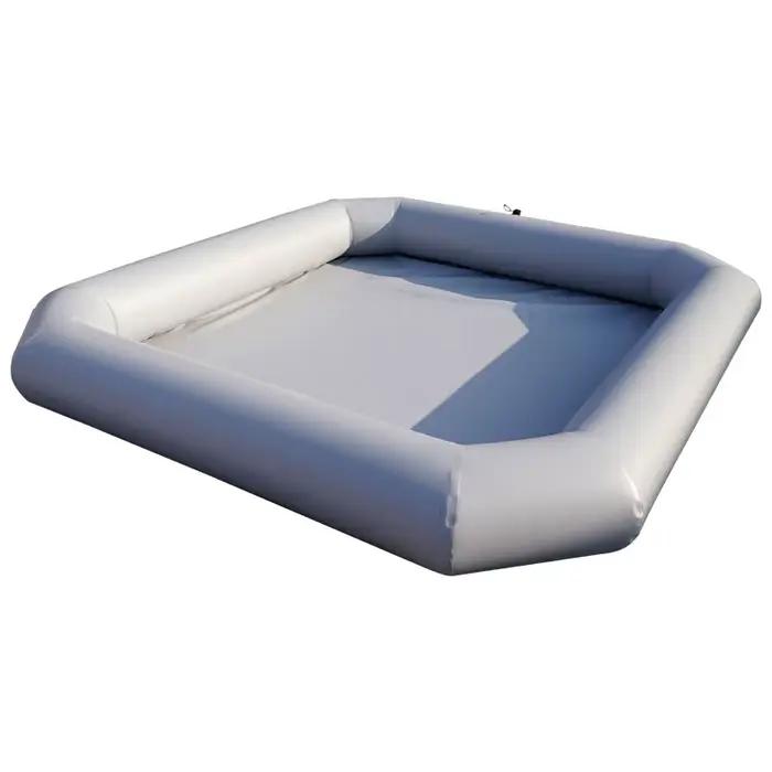 Piscine gonflable pour enfants, 4x6x0,6m en PVC maillé, piscine rectangulaire pour enfants, piscine portable pour nouveau-nés, piscine extérieure pour tout-petits