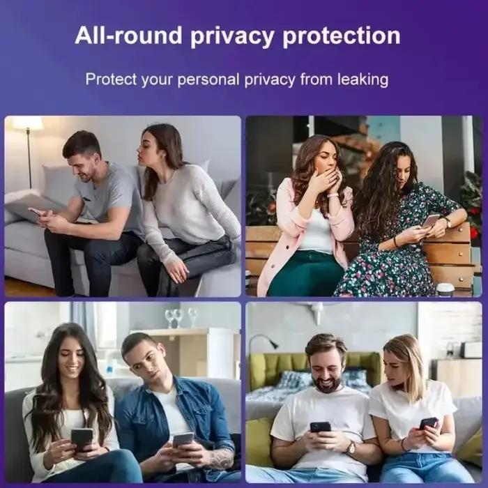 Protecteur d'écran en verre trempé pour iPhone 16 15 13 11 14Pro Max Anti-espion Confidentialité Élégance Occasions Spéciales