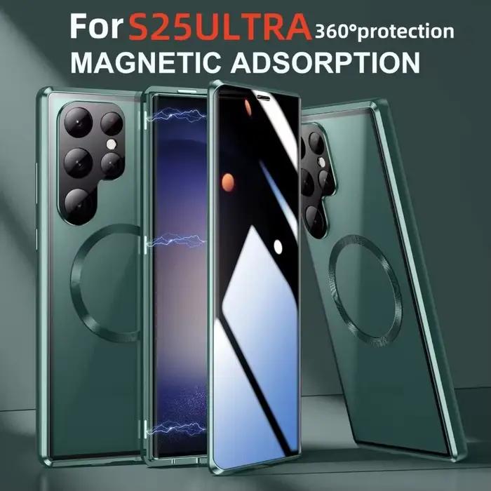 Étui de protection anti-espion 360° pour Samsung S23 S24 FE S25 Plus S22 Ultra avec film de confidentialité intégré
