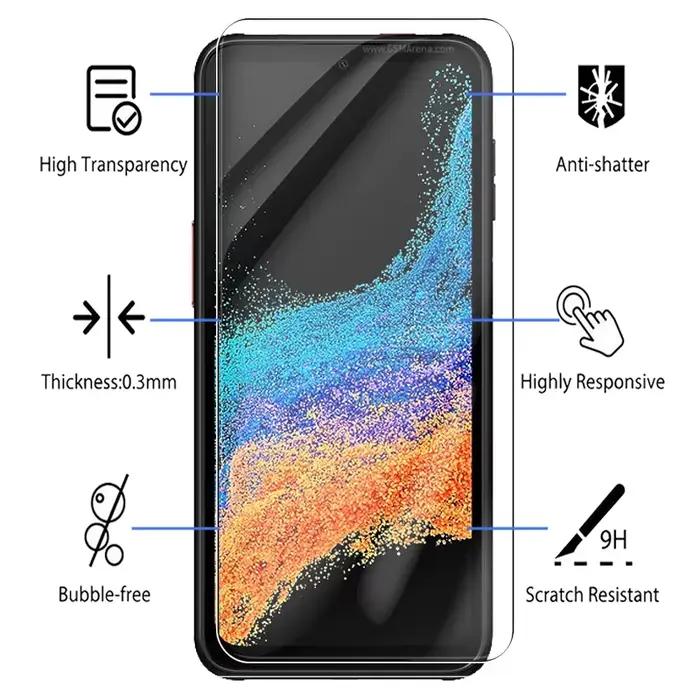 2 pièces étui en verre trempé pour Samsung Galaxy Xcover6 Pro protecteur d'écran Xcover x couverture 6 Pro 6pro Film de