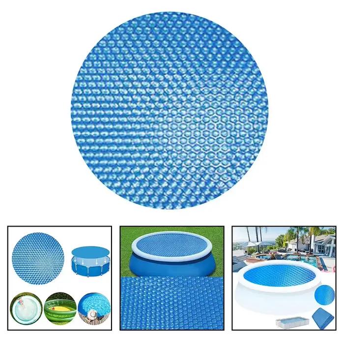 Couverture de piscine hors sol, couverture solaire pour piscine, film isolant thermique en PE, protection, accessoires pour piscine de jardin