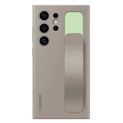 Étui de protection en silicone officiel Samsung S24 Ultra avec support et dragonne, fin, antichoc, a