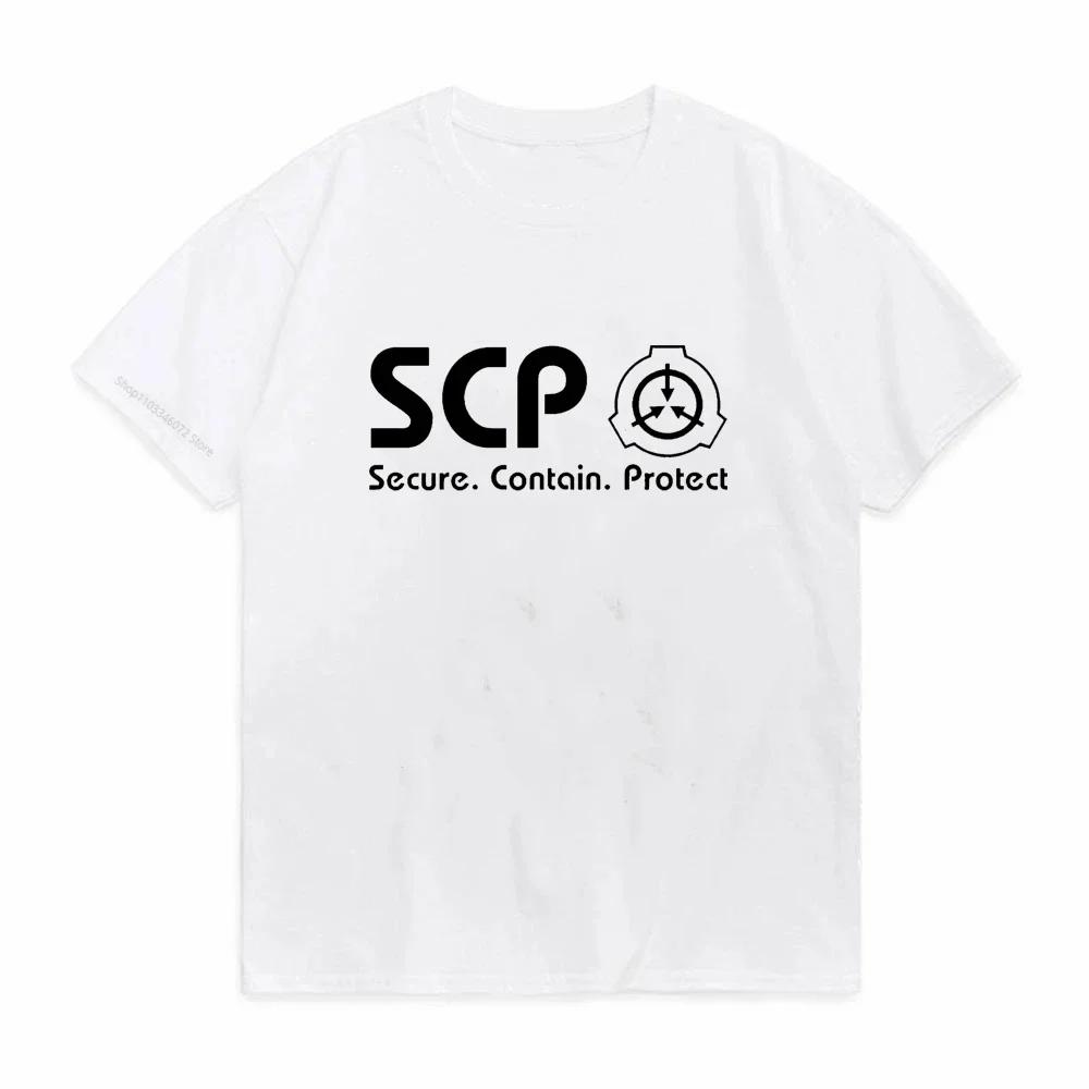 T-shirt de la Fondation SCP, SCP Foundation Containment breach secure contain protect 173, hauts uni