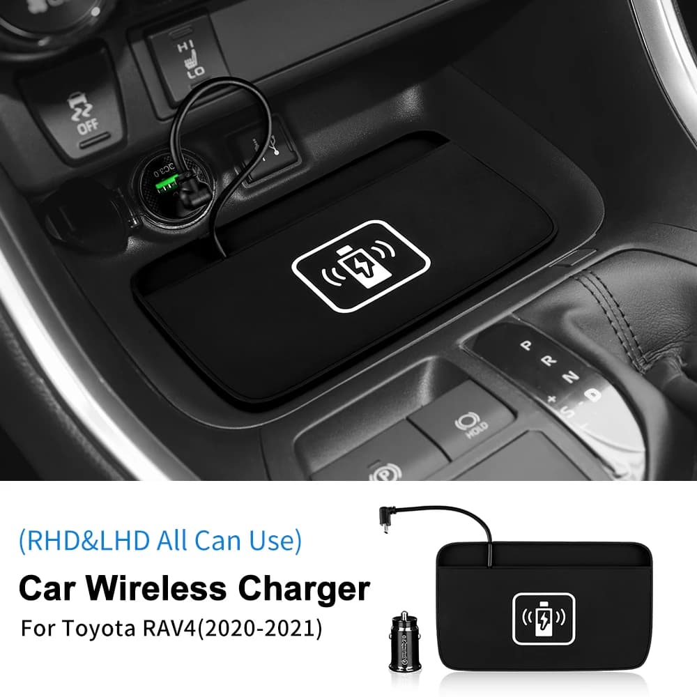 Support de charge rapide pour téléphone portable 15 W, chargeur sans fil pour intérieur de voiture,