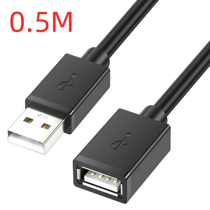 Câble d'extension USB 2.0 10m 50cm 8m 5m 3m 2m 1m mâle à femelle pour ordinateur portable Smart TV U