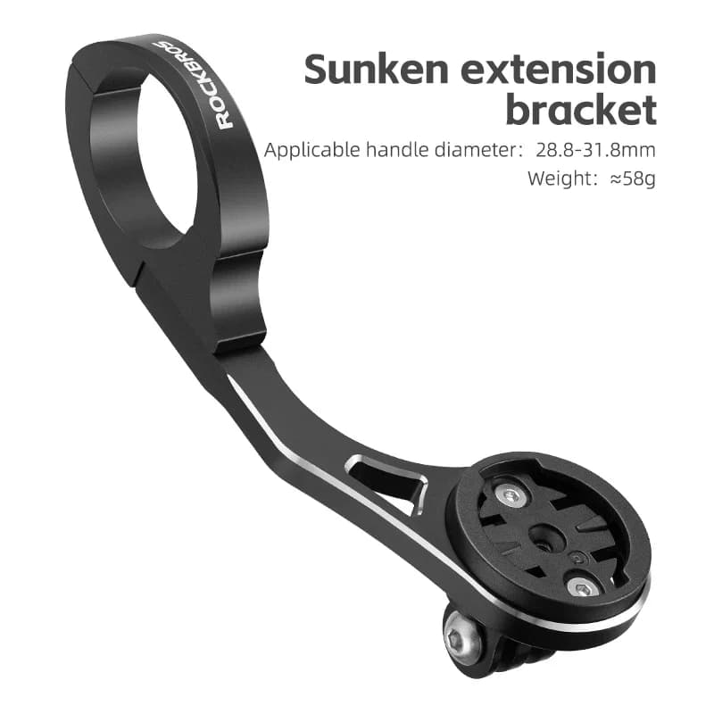 ROCKBROS Support de lumière de cyclisme GPS Support de vélo Support Gopro pour ordinateurs Bryton IG