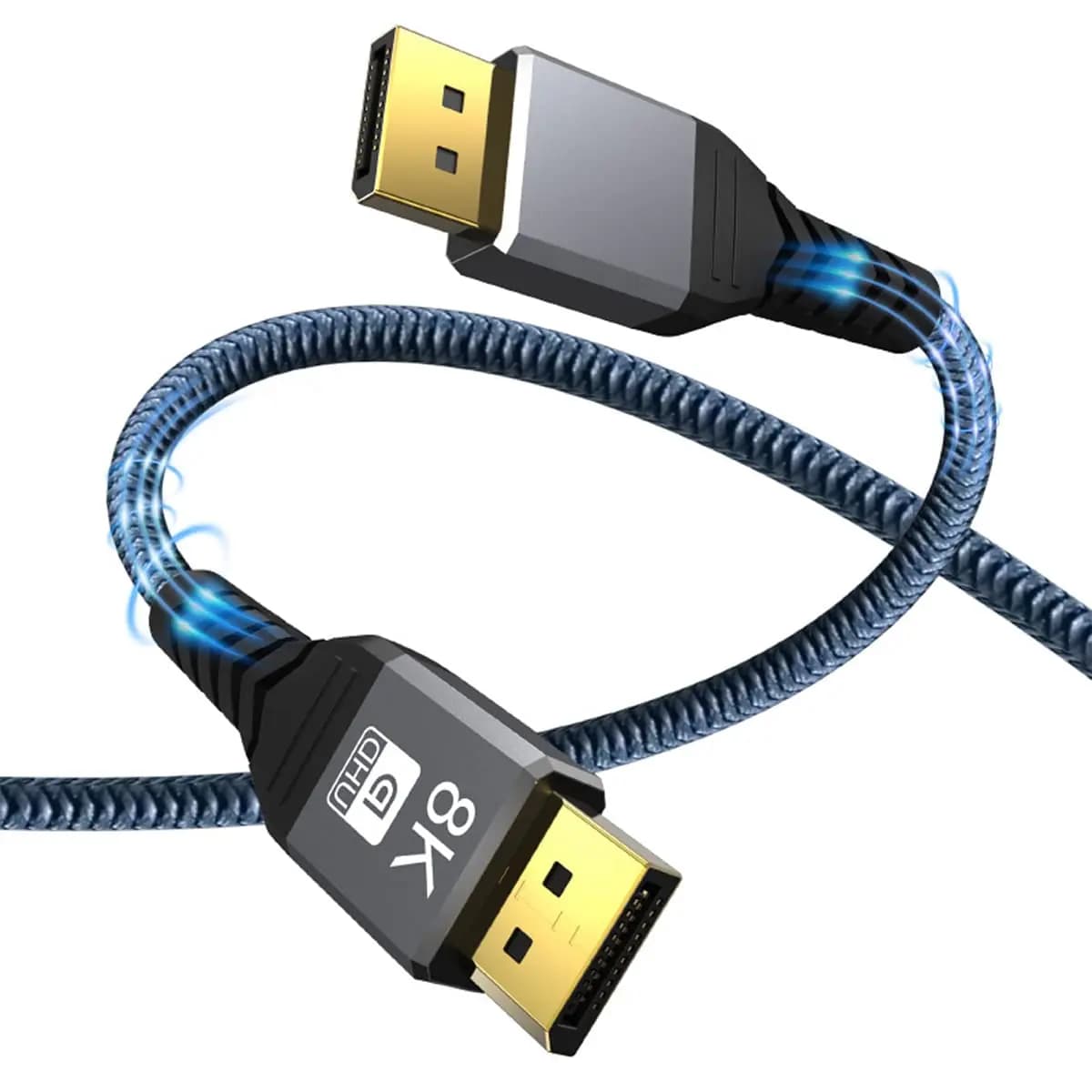 Câble DP 8K 120Hz 4K 240Hz 80Gbps HDR vidéo Audio Displayport câble Port d'affichage pour ordinateur