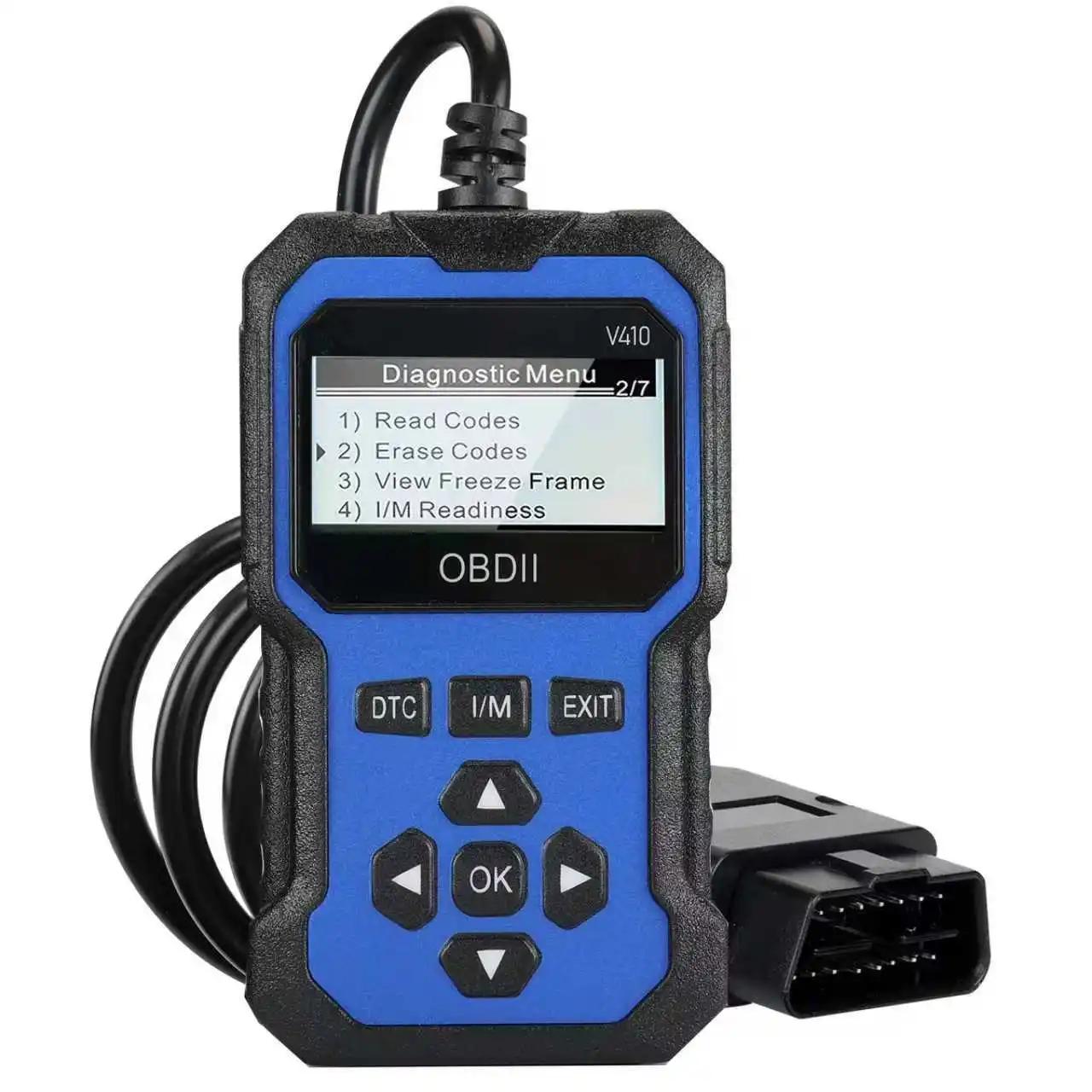 Lecteur de codes OBD2 V410, outil de diagnostic automobile multi-langues, effacement des codes d'err