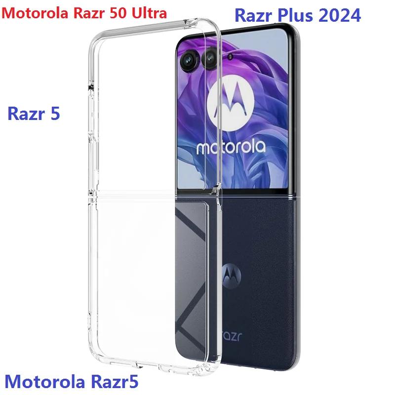 Coque transparente pour Motorola Razr 50 Ultra, coque de protection arrière mince et dure, Moto Razr Plus 2024
