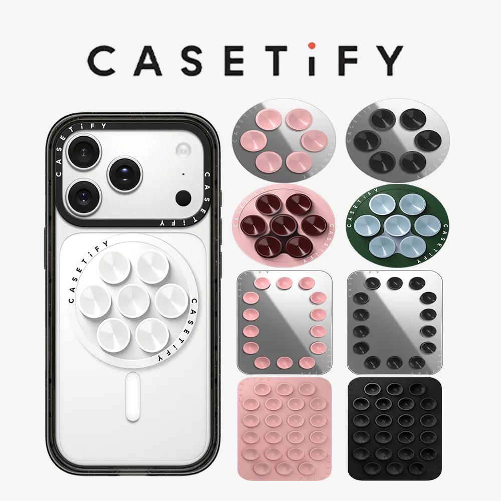 CASETiFY Snappy ™ Support de téléphone et porte-cartes magnétique à ventouse avec miroir pour iPhone 17 16 15 14 13 et Samsung S25 S26 A57